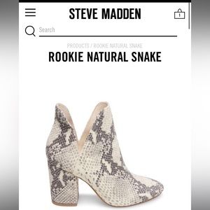 STEVE MADDEN - Rookie Natural Snake bootie